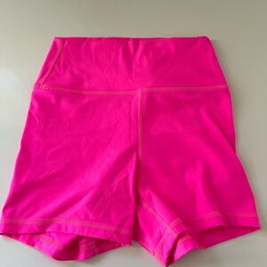 Pink Fleo Shorts - Size S